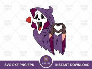 Cute Valentine SVG, PNG, Ghost Love