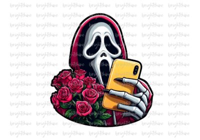 Ghostface PNG, Horror Valentine Ghost Face Design Sublimation