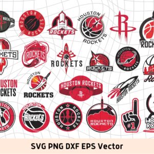 Houston Rockets SVG Cut Files, NBA, Basketball PNG Vector