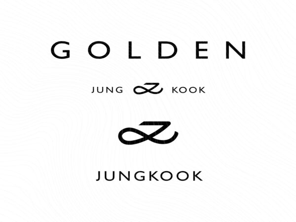 Jungkook GOLDEN SVG BTS Vector PNG