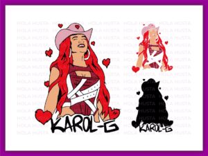 Karol G Vector, PNG, Karol Valentine's Day