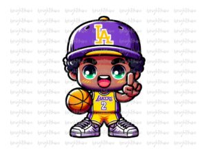 La Lakers Boy PNG
