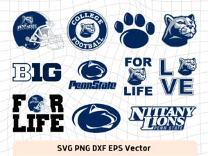 Penn State Nittany Lions Football SVG Files, NCAA