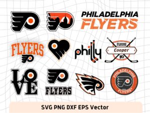 Philadelphia Flyers SVG, Logo Vector, NHL, Hockey PNG File
