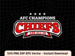 Super Bowl AFC Champions Chiefs SVG