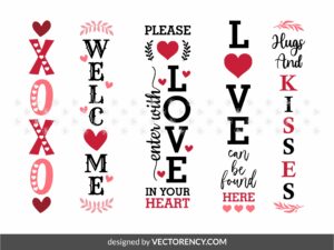 Valentines Day Sign, Porch Sign, SVG, Cut Files