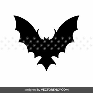 flying bat silhouette svg