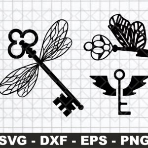 harry potter flying key svg