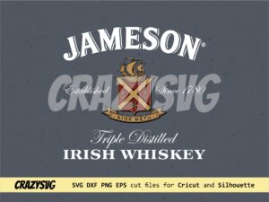 jameson whiskey t-shirt design vector svg