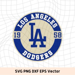 los angeles dodgers 1958 svg