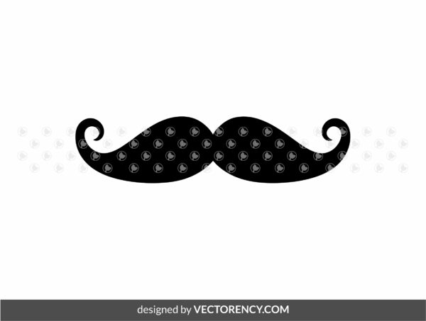 mustache vector graphic