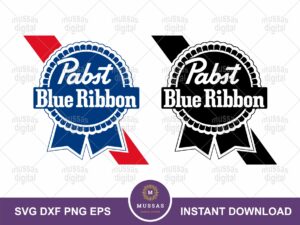 pabst blue ribbon logo svg