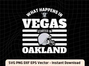 what happens in vegas started in oakland SVG Cricut