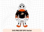Anaheim Ducks Wild Wing Mascot SVG Vector
