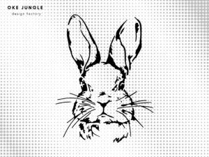 Bunny Face SVG DXF