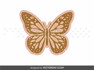 Butterfly Stencil SVG DXF EPS