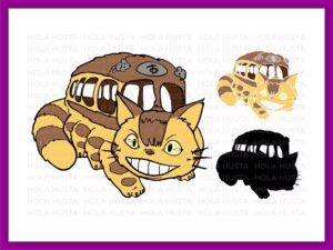 Catbus SVG, My Neighbor Totoro Clipart PNG, Download