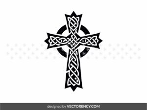 Celtic Cross Vector SVG Image
