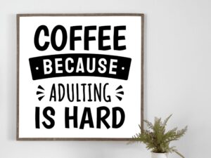Coffee Quote SVG Design Poster