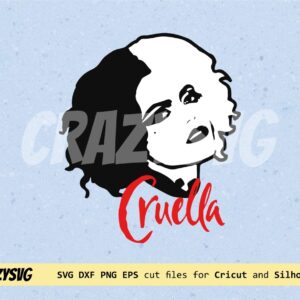 Cruella SVG villain