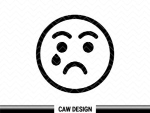 Crying Emoji Crying Face Cut File