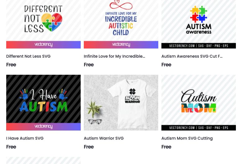 Free Autism SVG Collection