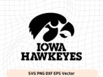 Iowa Hawkeyes DXF Laser Cut, Stencil, Athletic Teams SVG, PNG