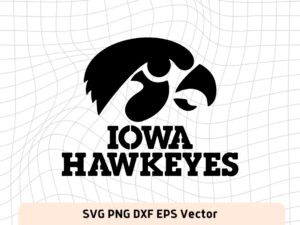 Iowa Hawkeyes DXF Laser Cut, Stencil, Athletic Teams SVG, PNG
