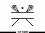 Lacrosse SVG Monogram