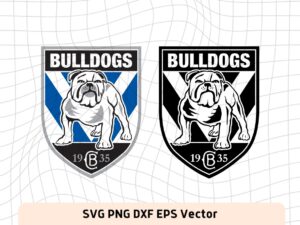 NRL Logo Canterbury-Bankstown Bulldogs SVG, Vector, PNG, Rugby Logo Image