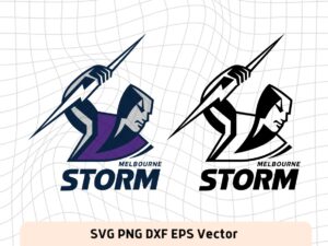 NRL Logo Melbourne Storm SVG, Vector, PNG, Rugby Logo Image