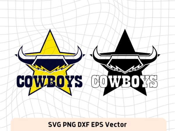 NRL Logo North Queensland Cowboys SVG, Vector, PNG, Rugby Logo Image