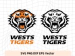 NRL Logo Wests Tigers SVG, Vector, PNG, Rugby Logo Image