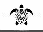 Sea Turtle Silhouette SVG Image
