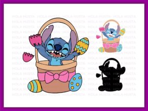 Stitch Easter SVG and PNG files for cricut