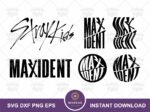Stray Kids SKZ MAXIDENT logo SVG