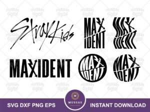 Stray Kids SKZ MAXIDENT logo SVG