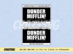 The Office, Dunder Mifflin Box Labels, PNG, SVG, EPS