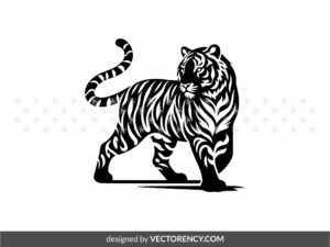 Tiger Stencil DXF, SVG, Laser Cut Files Download