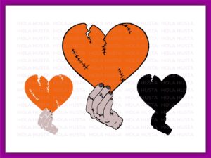 Valentine's Day SVG mano agarrando un corazon
