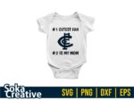 baby shirt design of Carlton Blues fans svg png eps