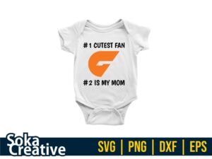 baby shirt design of Greater Western Sydney Giants fans svg png eps