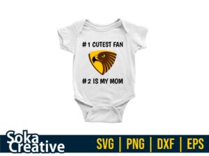 baby shirt design of Hawthorn Hawks fans svg png eps