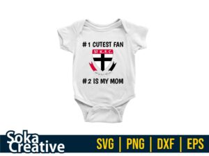 baby shirt design of St Kilda Saints fans svg png eps