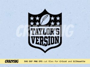 black and white taylors version svg cut files