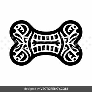 tribal dog bone svg