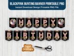 Blackpink Bunting Banner Printable PNG