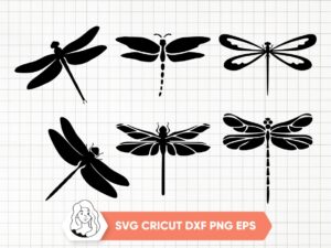 Dragonfly SVG Dragonfly Silhouette Insect