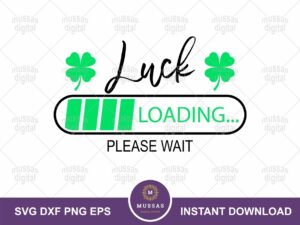 Luck Loading Please Wait SVG