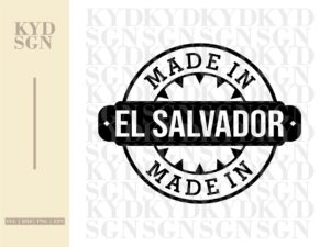 Made In El Salvador svg